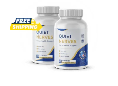 Quiet Nerves multi-bottle pack for a full nerve-repair support trial with free shipping