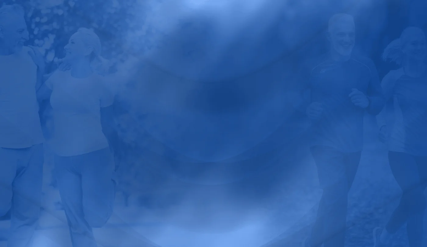 Blue nerve-signalling artwork used as a section background on the Quiet Nerves sales page